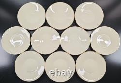 10 Lenox Hayworth Cups Saucers Set Elegant Gold Trim Drink Coffee Tea Dishes Lot