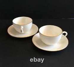 10 Pc Antique Lenox Breakfast Set 2 Ea Covered Muffin Dish Bowl Cup Saucer Flags