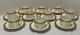 10 Raynaud Limoges Ambassador Gold Encrusted Flat Cup & Saucer Sets Excellent