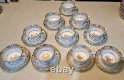 10 X Beautiful Vintage Royal Grafton Teacups And Saucers