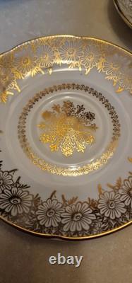 10 X Beautiful Vintage Royal Grafton Teacups And Saucers