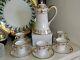 11 Pcs Antique Nippon Chocolate Pot Set Withcups & Saucers, Gold Gilding Elegant