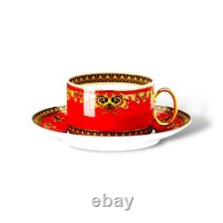 -12.5% Versace Medusa Red x1 Tea Cup & Saucer BRAND NEW £260 RRP