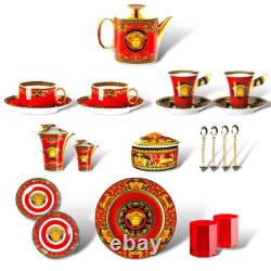 -12.5% Versace Medusa Red x1 Tea Cup & Saucer BRAND NEW £260 RRP