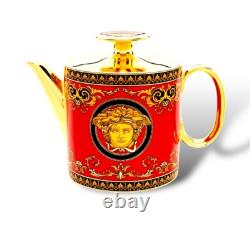 -12.5% Versace Medusa Red x1 Tea Cup & Saucer BRAND NEW £260 RRP