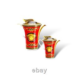 -12.5% Versace Medusa Red x1 Tea Cup & Saucer BRAND NEW £260 RRP
