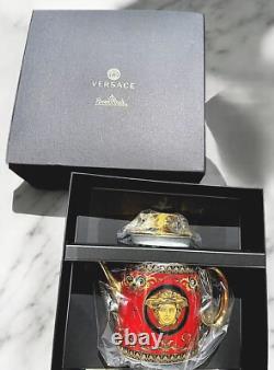-12.5% Versace Medusa Red x1 Tea Cup & Saucer BRAND NEW £260 RRP