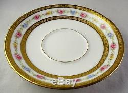 12 A La Paix French China Paris Floral & Gold Demitasse Cup & Saucer Sets