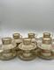 12 Wedgewood China Espresso Cups Saucers Gold Florentine W4219 Mythical Figures