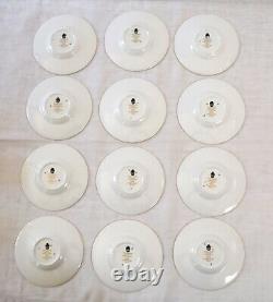 12 Wedgewood China Espresso Cups Saucers Gold Florentine W4219 Mythical Figures