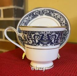 13 Noritake Inglewood cups/saucers, gold rimmed, made in Japan