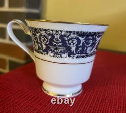 13 Noritake Inglewood cups/saucers, gold rimmed, made in Japan
