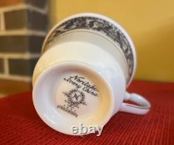 13 Noritake Inglewood cups/saucers, gold rimmed, made in Japan