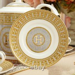 15-pc Mosaic Tea & Coffee Set, Service for 6, Bone China Porcelain