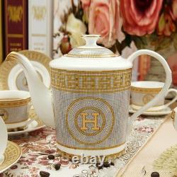 15-pc Mosaic Tea & Coffee Set, Service for 6, Bone China Porcelain