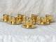 16pcs Suisse Langenthal Resista All Gold Lustre Demitasse Cups & Saucers Set