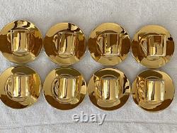 16pcs Suisse Langenthal Resista All Gold Lustre Demitasse Cups & Saucers Set