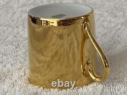 16pcs Suisse Langenthal Resista All Gold Lustre Demitasse Cups & Saucers Set