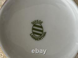 16pcs Suisse Langenthal Resista All Gold Lustre Demitasse Cups & Saucers Set