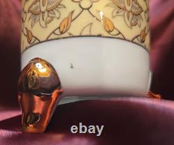 17pc Imperial Japan Design Demitasse Footed Cups Saucers Creamer Sugar Gold Gild