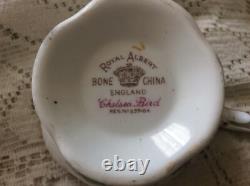18 Royal Albert 6 CupsSaucersPlates Trio Chelsea Bird Maroon-Gold 1940's Avon