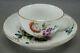 18th Century Meissen Hand Painted Floral & Gold Tea Cup & Saucer Circa 1763-1774