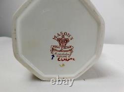 1920s Set Mason's Ironstone Blue Mandalay Porcelain Coffee Cups Saucers Milk & S