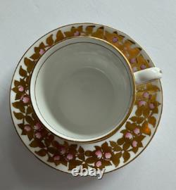 1930 Tiffany Demitasse Coffee Set Bone China Porcelain Cups Saucers Gold 1930 Tiffany Demitasse Coffee Set Bone China Porcelain Cups Saucers Gold