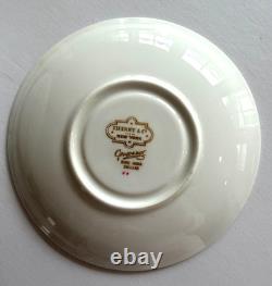 1930 Tiffany Demitasse Coffee Set Bone China Porcelain Cups Saucers Gold