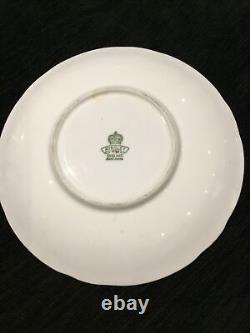 1950's Aynsley signed J. A. Bailey cabbage Rose Bouquet gold cup and saucer