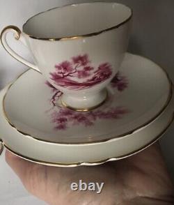 1960s Shelley Rural England 14305 tea cup & saucer, plate & Sugar Bowl