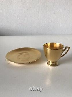 1 Vintage Antique Tiffany & Co Art Nouveau Espresso Tea Cup & Saucer Signature