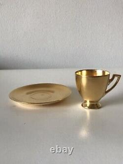 1 Vintage Antique Tiffany & Co Art Nouveau Espresso Tea Cup & Saucer Signature