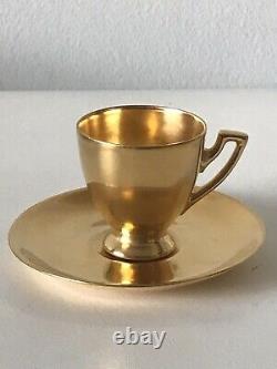 1 Vintage Antique Tiffany & Co Art Nouveau Espresso Tea Cup & Saucer Signature
