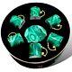 -20% L'objet Malachite Espresso Cup Set, Limoges Porcelain Brand New £540 Rrp