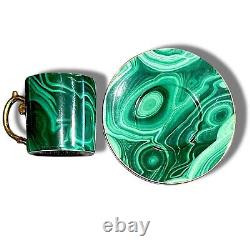 -20% L'OBJET Malachite Espresso cup Set, Limoges Porcelain BRAND NEW £540 RRP
