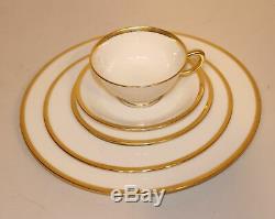 20 Pcs Lenox Tuxedo J-33 Gold China 4 X 5 Dinner Salad Bread Plate Cup & Saucer