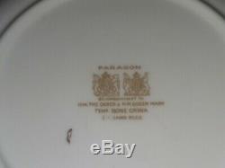 21 PC HM THE QUEEN & QUEEN MARY HIGH TEA SERVING SET with PLATES, CUPS, SAUCERS