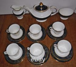 21 Piece Royal Doulton Tea Set For 6 Carlyle Teapot Cups Saucers Milk Sugar