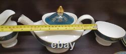 21 Piece Royal Doulton Tea Set For 6 Carlyle Teapot Cups Saucers Milk Sugar