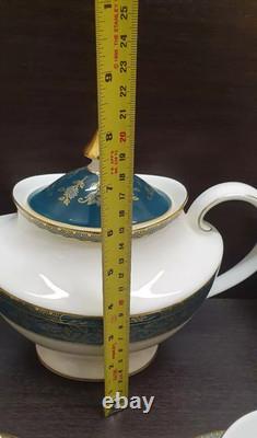 21 Piece Royal Doulton Tea Set For 6 Carlyle Teapot Cups Saucers Milk Sugar