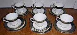 21 Piece Royal Doulton Tea Set For 6 Carlyle Teapot Cups Saucers Milk Sugar