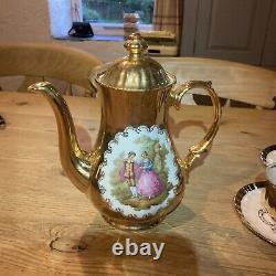 22 Karat Gold Handarbait Bavaria Germany Tea Set