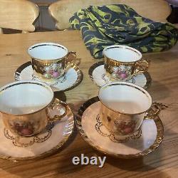 22 Karat Gold Handarbait Bavaria Germany Tea Set