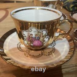 22 Karat Gold Handarbait Bavaria Germany Tea Set