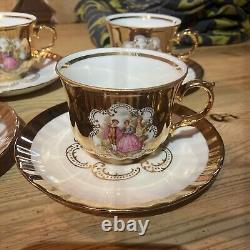 22 Karat Gold Handarbait Bavaria Germany Tea Set