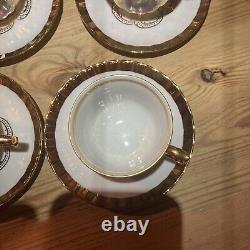 22 Karat Gold Handarbait Bavaria Germany Tea Set