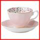 22ct Gold Edged Bone China Tea Set Rose Confetti Perfect For Elegant Occasions