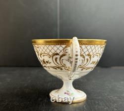 23 Pics Antique Richard Wehsner Dresden HP Floral Gold Encrusted Cups & Saucers