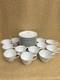 24 Piece Set Pan Am President Pattern Cups & Saucers Noritake Japan Gold Eagle